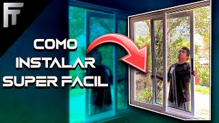 🔴Cómo instalar una ventana de aluminio Fácil y rápido🔥 [upl. by Ayerdna]