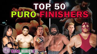 Kims Top 50 Puroresu Wrestling Finishers Of All Time [upl. by Ennovyahs]