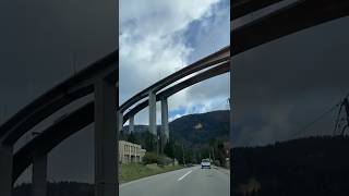 Driving underneath the Viaduc des Neyrolles near Nantua France [upl. by Susumu]