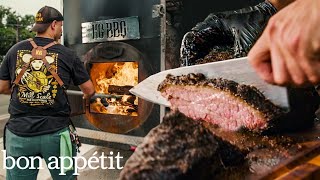 The Most Exciting BBQ Joint in Texas is Egyptian  On The Line  Bon Appétit [upl. by Otilia]