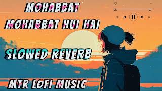 mohabbat mohabbat hui hai  slowed reverb  MTR lofi music  trending viral mathura [upl. by Raycher]