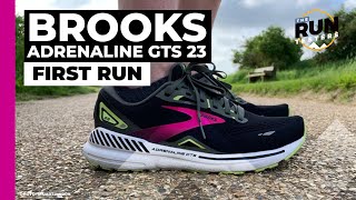 Brooks Adrenaline GTS 23 First Run Review New Adrenaline GTS gets run tested [upl. by Ehcrop]