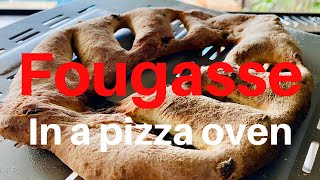 Baking fougasse in my Roccbox pizza oven [upl. by Aiyram]