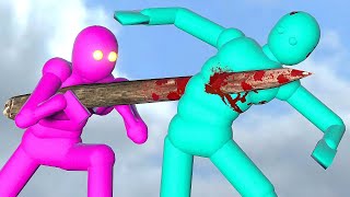 Dynamic AI Realistic Fight Simulation with Active Ragdoll Physics [upl. by Donelu]