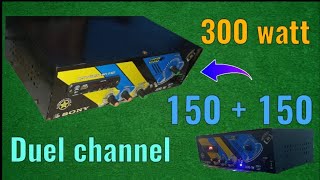 How to make big deal channel amplifier150 150 amplifier300 watt duel channel1047 iccool down [upl. by Joris]