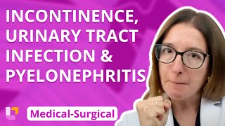 Incontinence Urinary Tract Infection amp Pyelonephritis  MedicalSurgical  Renal  LevelUpRN [upl. by Yelac]