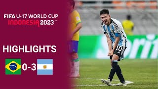 Brazil vs Argentina  03  Highlights  FIFA U17 World Cup 2023  Argentina vs Brasil Sub 17 [upl. by Alodie]