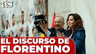 FLORENTINO PÉREZ DISCURSO CAMPEÓN LIGA REAL MADRID  Fiesta Cibeles [upl. by Elsy580]