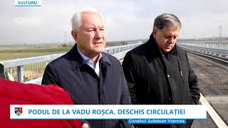 Vineri 4 octombrie 2024 sa redeschis circulația pe podul refăcut peste râul Putna la Vadu Roșca [upl. by Hanschen]