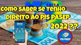 Como saber se tenho direito ao PIS 2022–Como saber a se sou Habilitado a Receber PIS PASEP [upl. by Moishe422]