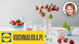 🍹🍓 Koktajl truskawkowy i truskawki w czekoladzie  Sonia i Odeta  Przepisy Kuchni Lidla [upl. by Shamrao422]