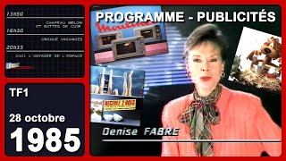 PROGRAMME  LOTO  PUBS  2001 LODYSSÉE DE LESPACE Présenté par Denise Fabre  TF1  28101985 [upl. by Swigart]