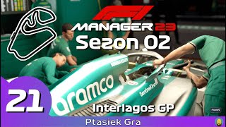 F1 Manager 2023  S02E21  Deszczowy sprint  GP Brazylii [upl. by Yaffit]