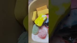 As a start to rines adding just water  asmr sponges sqeezing [upl. by Leirda]