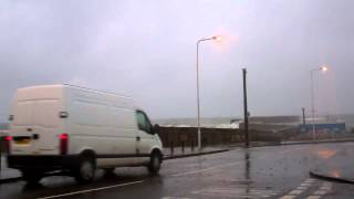 Winter Storm Waves Coast Anstruther East Neuk Of Fife Scotland [upl. by Goar]