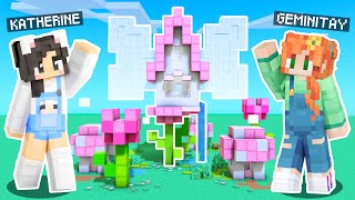 💜Minecraft FAIRY Build Battle vs GEMINITAY [upl. by Andreas]