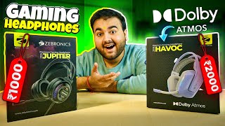 Dolby ATMOS Gaming Headphones under ₹2000 🤯 Zebronics Jupiter amp Havoc [upl. by Aihsyn445]