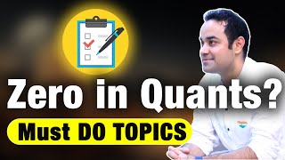 Target these Quant topics for CAT exam   CAT 2024 Preparation plan  Road to 99le [upl. by Anitel]