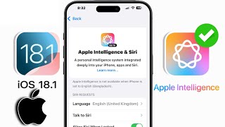 How To Enable Apple Intelligence iOS 181 Outside US  Get Apple Intelligence [upl. by Dnyletak]