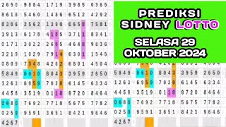 prediksi sydney LOTTO hari ini Selasa 29 Oktober 2024tarikan Paito Sydney sdy LOTTO [upl. by Yrmac]