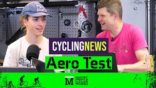 11 Pro bike aero test from Cycling News [upl. by Yasmeen]