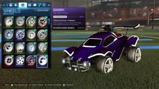 Every Painted Titanium White Wheel Showcase Mid April 2019  Rocket League [upl. by Ingraham]