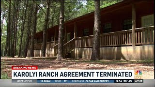 Karolyi Ranch agreement terminated [upl. by Etiragram540]