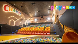 Play Area Inside the Cinema This Theater Lets Kids Play While You Watch [upl. by Tilford]