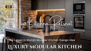 Affordable Luxury Meets Efficiency Exploring the Latest in Stylish Luxe Modular Kitchen Design Idea [upl. by Atniuqal]