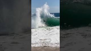 Backwash Smashes Bodyboarder Into Shallow Shorebreak😂 thewedge [upl. by Bywaters]