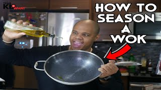 How to Season a Wok for the first time  Tips and Tricks for HexClad Wok use  Hexclad Wok [upl. by Anaiviv]