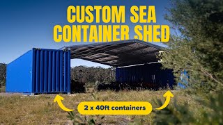 40ft Sea Container Shed Modification [upl. by Lombardy445]