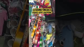 Cozumel Mexico Cruise Port Vendor Stand Cheap Souvenirs Oct 24 [upl. by Anella]