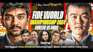 Gukesh vs Ding Liren  Game 7  FIDE World Championship 2024  Ft Sagar Tania Biswa Balraj [upl. by Hibben]