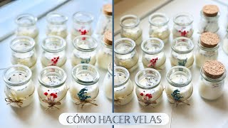 CÓMO HACER VELAS PASO A PASO  VELAS AROMÁTICAS SOUVENIR PARA FIESTAS [upl. by Akerehs]