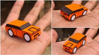 How to make Paper Car for Kids DIY Toy Paper Craft  How to make a car DIY paper craft toy car [upl. by Mahala]