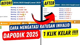 Cara Mengatasi Invalid Dapodik 2025  Mudah [upl. by Rosalyn]