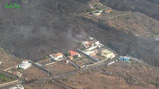 La Palma Lava getting closer to Ocean 4K Drone 131021 [upl. by Hairem]