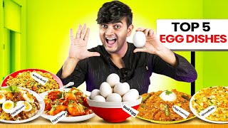 Trying Top 5 Egg Dishes in India [upl. by Ozzie]