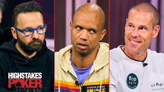 Daniel Negreanu Patrik Antonius amp Phil Ivey Hit Big Hands on High Stakes Poker [upl. by Janette]