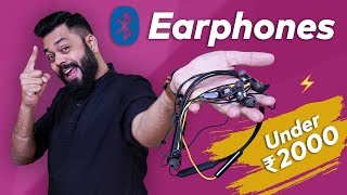 TOP 6 BEST BLUETOOTH EARPHONES UNDER ₹2000 ⚡⚡⚡December 2019 [upl. by Lianna]