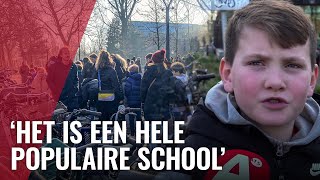 Lange rij voor open dag Metis Montessori in Oost [upl. by Etessil]