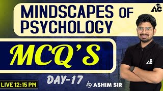 Mindscapes of Psychology  MCQs  For PSTETCTET amp All Other Teaching Exams  By Ashim sir 17 [upl. by Lorimer869]