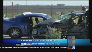 Grand Rapids native dies in Texas crash [upl. by Forta]