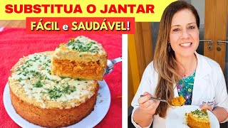 FÁCIL e SEM TRIGO Jantar DELICIOSO e muito SAUDÁVEL Leve  Fibras e Poucos Ingredientes [upl. by Arekat]