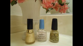 Nail Polish Demo  Revlon 900 amp China Glaze Golden Seal [upl. by Newmann]