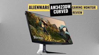 Alienware AW3423DW Curved Gaming Monitor Review 2023 [upl. by Ynattyrb794]