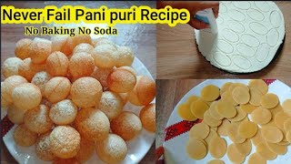 New Pani Puri RecipeNever Fail Golgappa RecipePuchka Recipe [upl. by Ellenyl168]