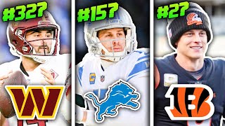 Ranking Every NFL Team Based On Their Current Franchise QB [upl. by Vanni683]