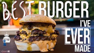 The Best Burger Ive Ever Made  SAM THE COOKING GUY 4K [upl. by Arreic]